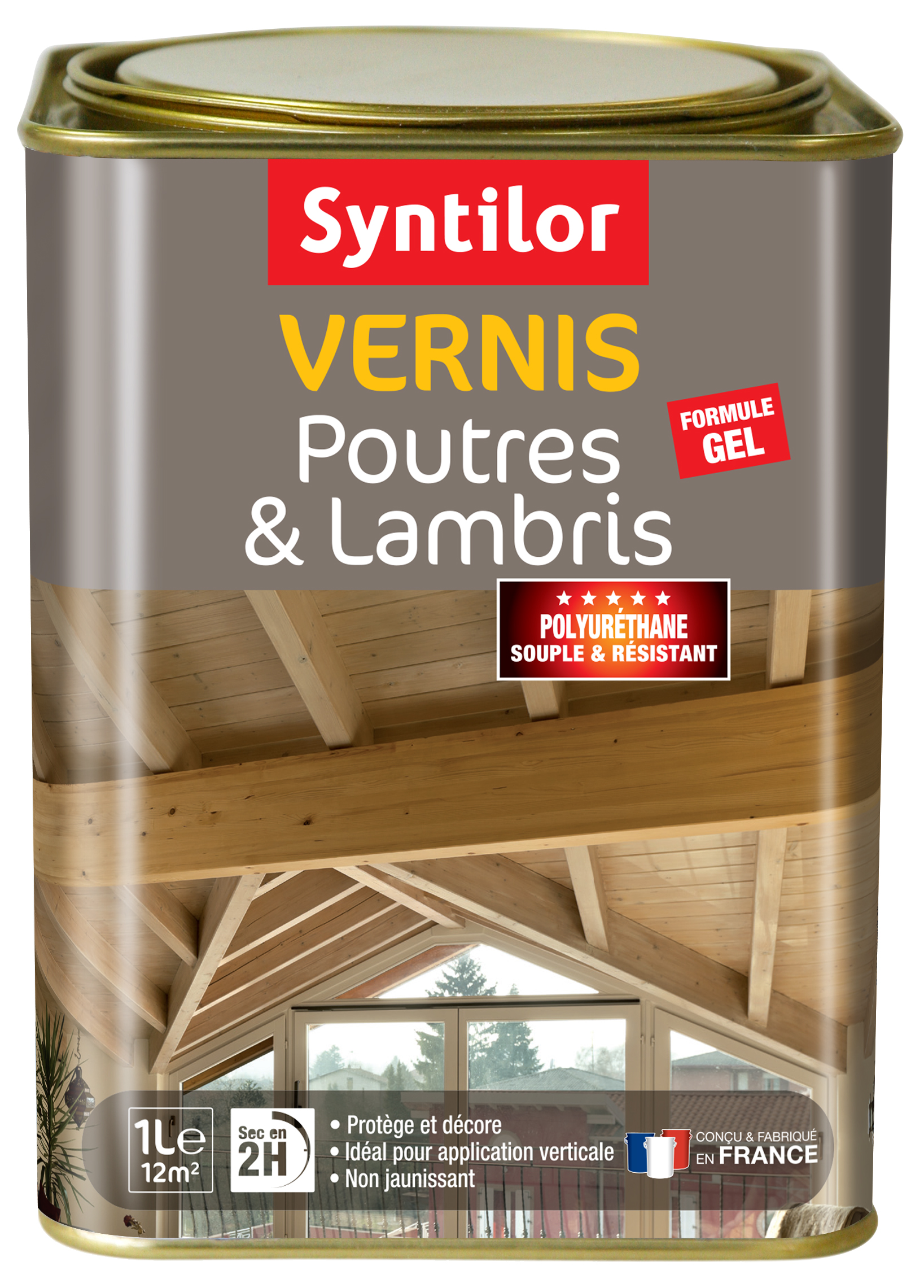 Vernis lambris frisette blanc 1l - SYNTILOR